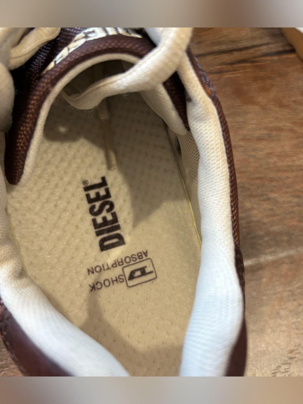 Diesel Proton Sneakers Men’s US 9 EU 42 Brown Leather Retro Runner Shoes - Picture 3 of 11